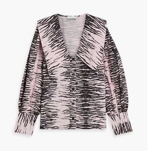 Ganni Tiger Print Blouse